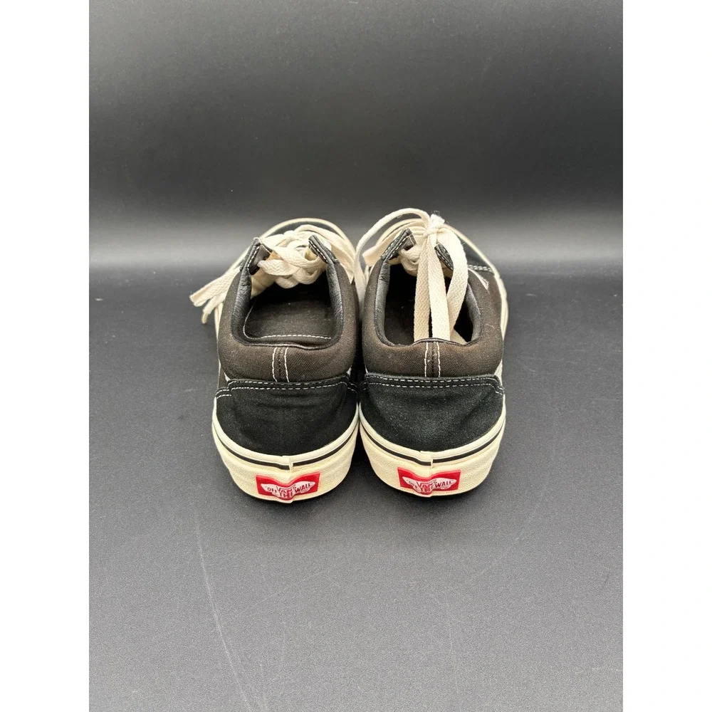 Vans Old Skool Black White Suede Canvas Skate‎ Sneakers Mens 6.5 Womens 8.0